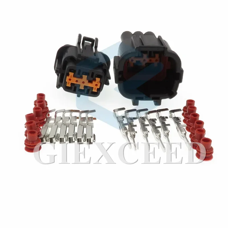 

2 Sets 6 Pin 6185-5175 6188-5539 Automotive Electrical Connector AC Assembly For Nissan Harness Socket