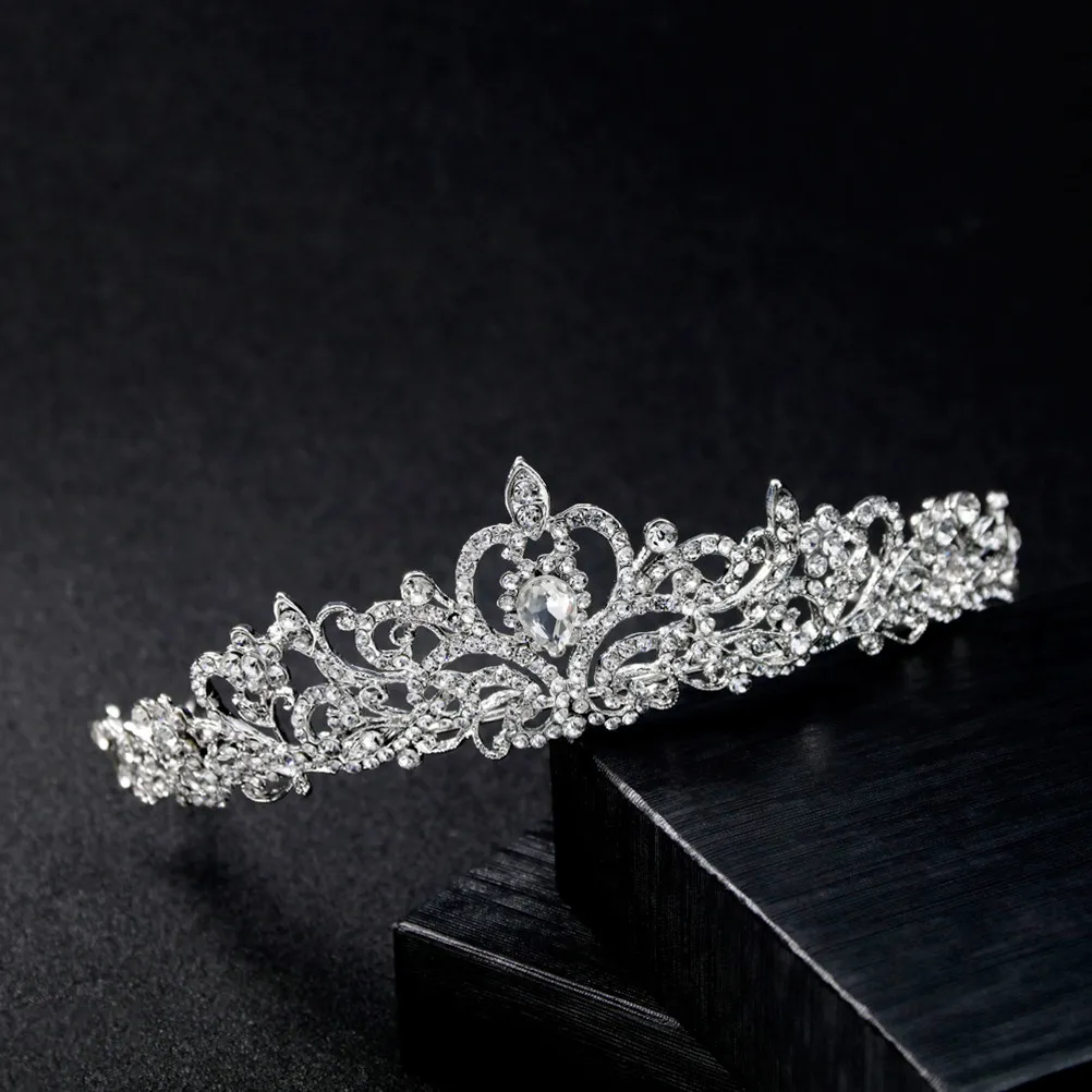 

Shiny Crystal Tiara Crown Headwear Elegant Hairband for Wedding Party Valentine's Day Prom Pageant Bridal Baroque Rhinestones