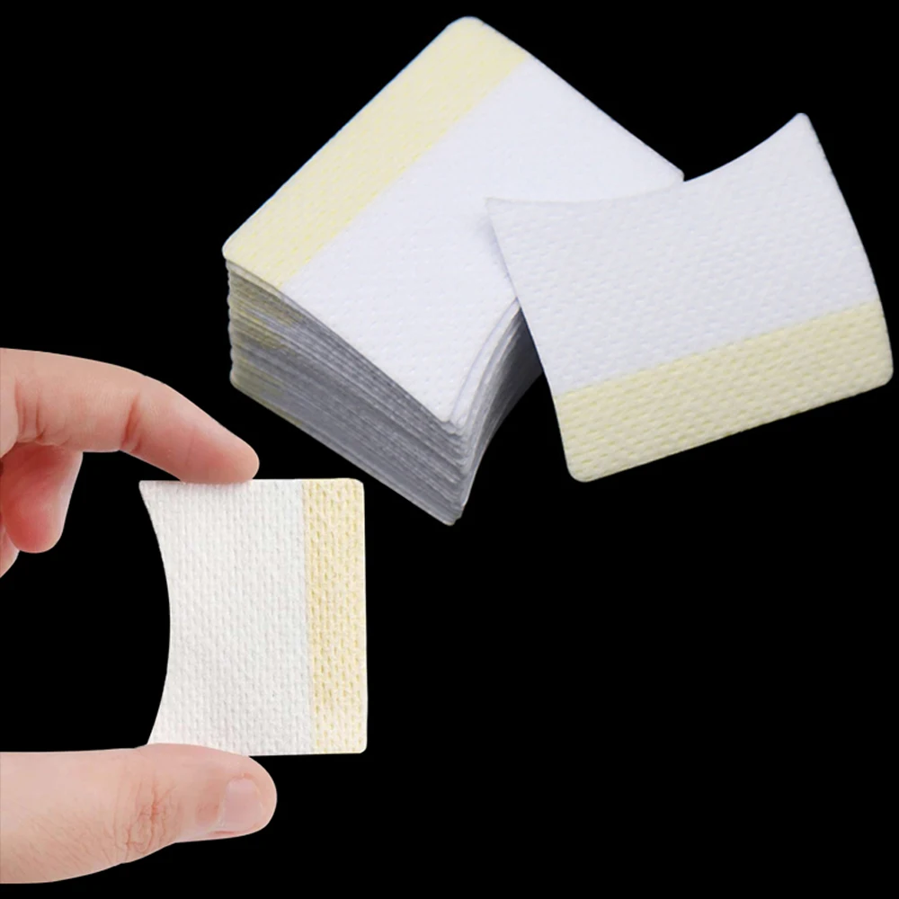 100/300pcs Cotton Disposable Lash Patch Stickers Removing Eyelashes Eye Pads Patch For Eyelash Extension Makeup Application
