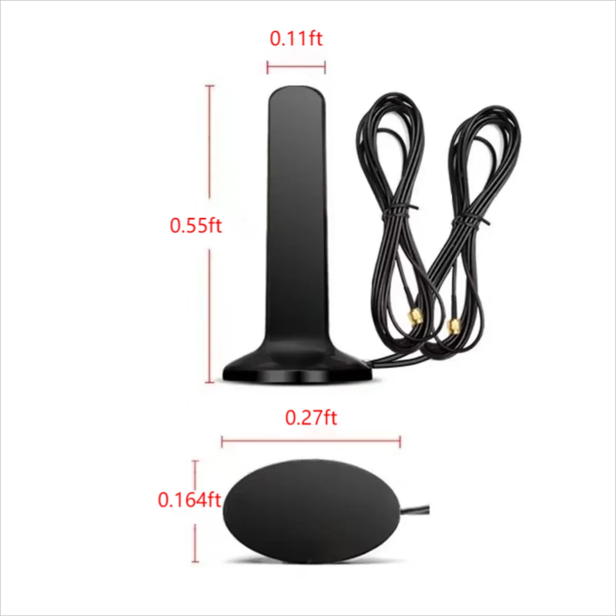 4G  5G GSM Antenna Outdoor 600-6000MHz 12dBi High Gain Omni Magnetic Sucker Antenna SMA Male TS9 CRC9 for Router Modem