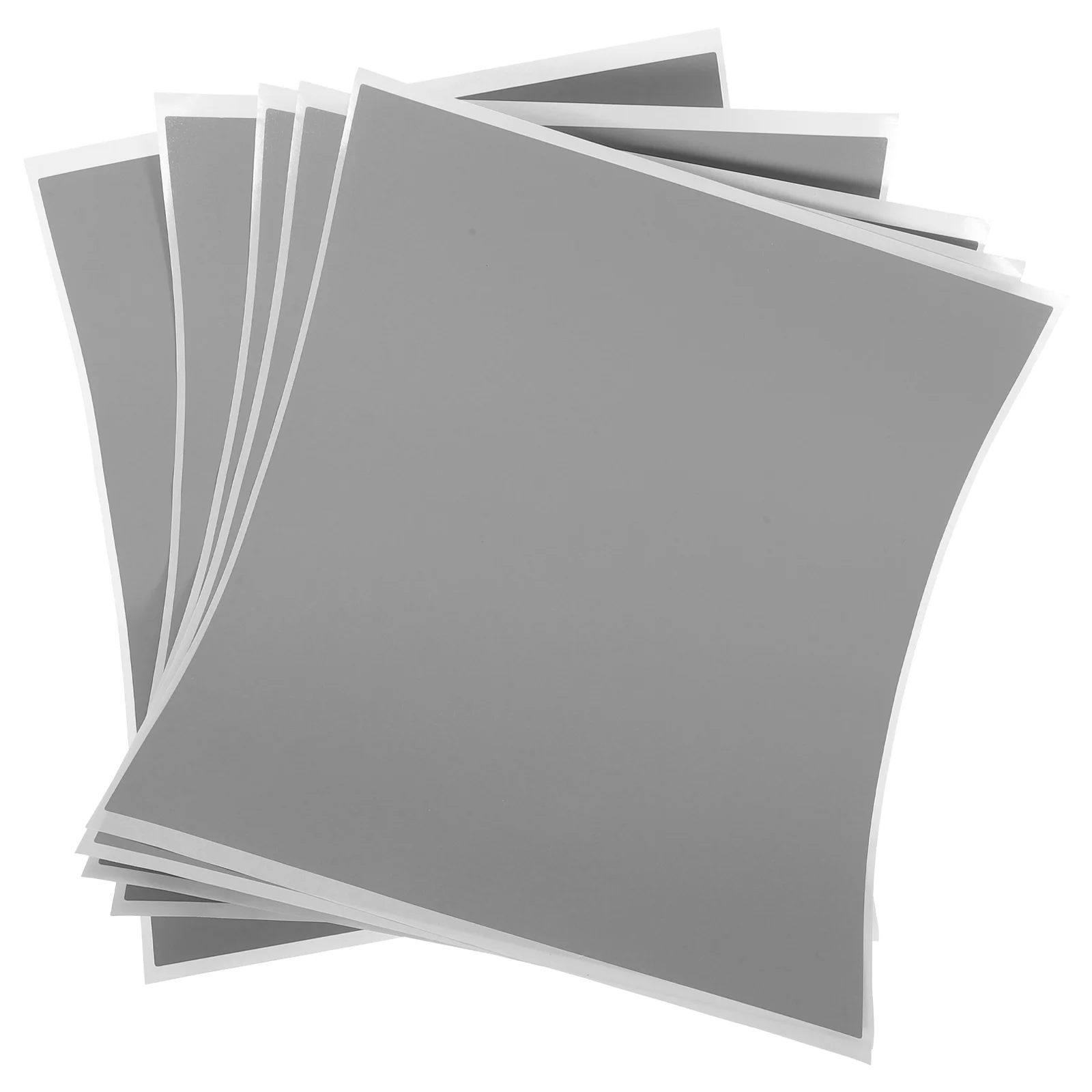 5 Sheets Sticker Scratch Card Stickers off Tickets Coating for Prizes Labels Grey DIY Cards Paper Scratch-off
