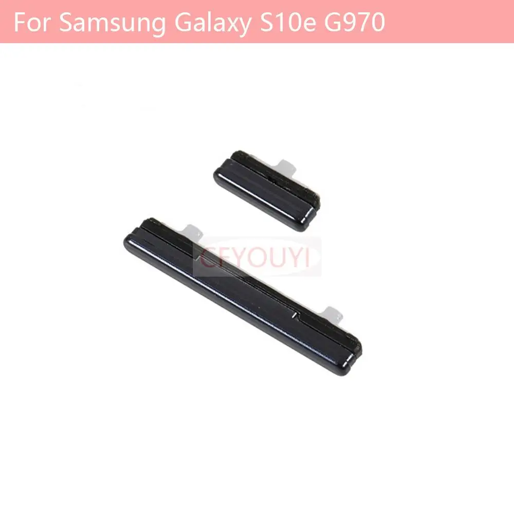 

2Pcs/Set New Side Buttons Key Set (Power Volume Button) For Samsung Galaxy S10e G970 - Black Blue