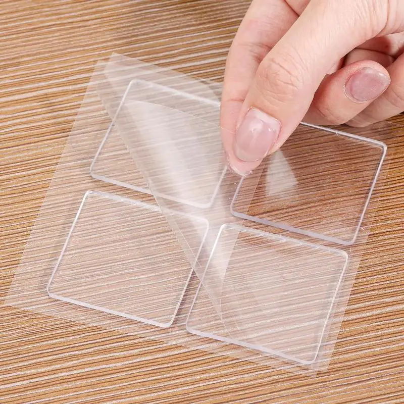 4pcs/Set Transparent Anti Vibration Shock Absorbing Pad Mat Washing Machine Self Adhesive Mute Anti-Shock Protection Porte Pad
