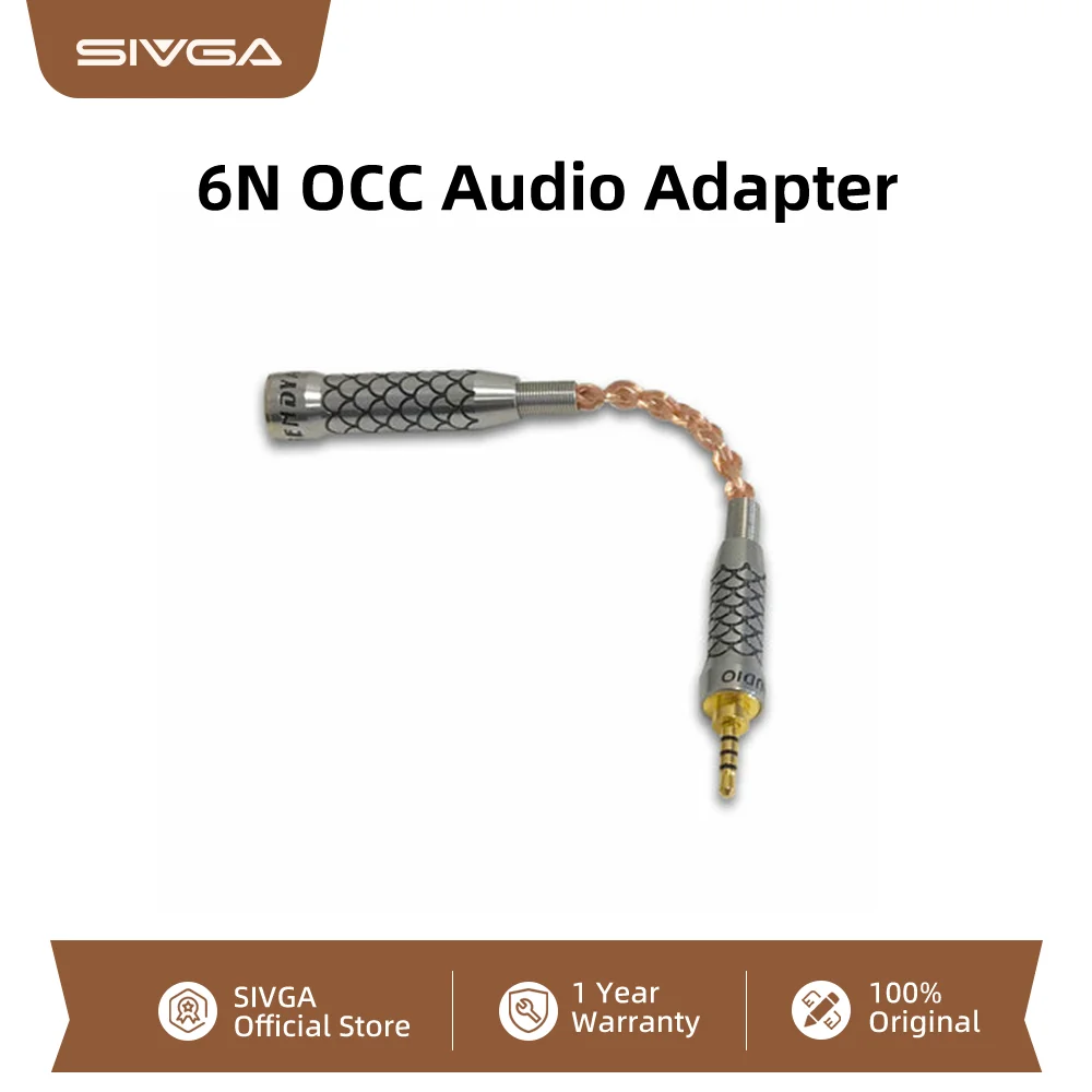 Sendy Audio Aiva Apollo Adaptor 6N OCC Cable 4.4mm Female to 2.5mm Balance/4 PIN XLR/3.5mm Male