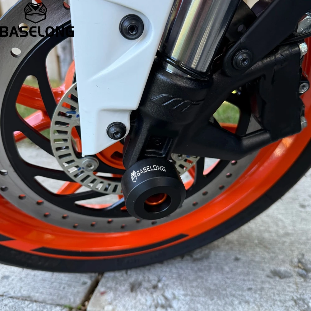 For KTM DUKE 125 200 250 390 2012 2013 2014 2015 2016 2018-2026 25 Motorcycle Front Rear Fork Wheel Frame Slider Crash Protector