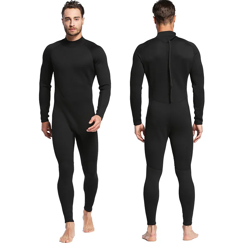 2MM Black Wetsuit Siamese Surf Clothing Anti Cold Waterproof Outdoor Beach Swimsuit Diving Suit Wetsuit for Women Swimsuit