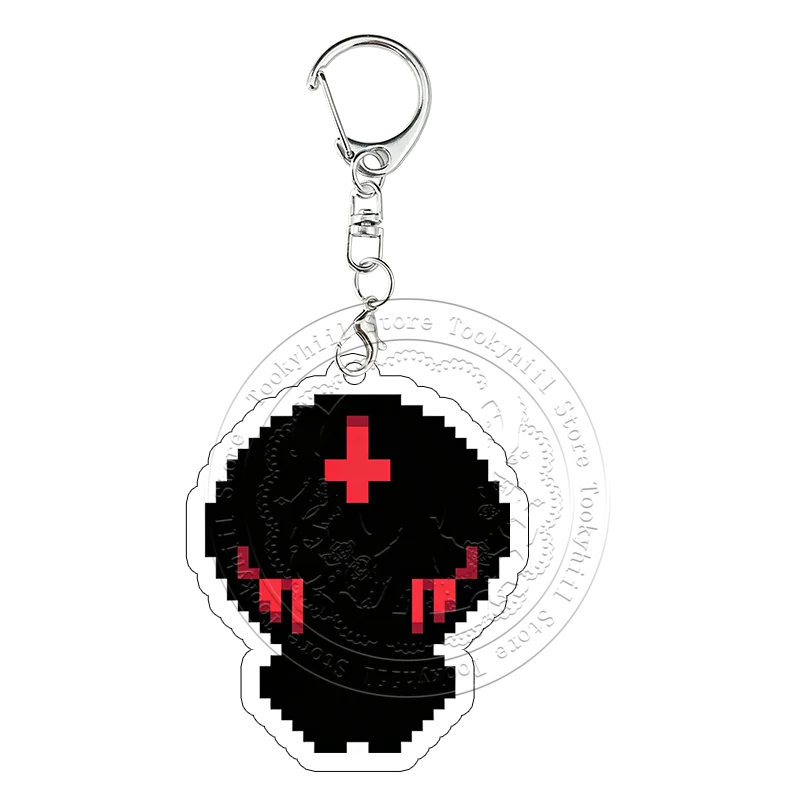 Pixel The Binding of Isaac Acryl-Schlüsselanhänger Book of Belial Samson Cain Taschenanhänger Cartoon-Spiel-Sammlung Cosplay-Schlüsselring – Detail 5