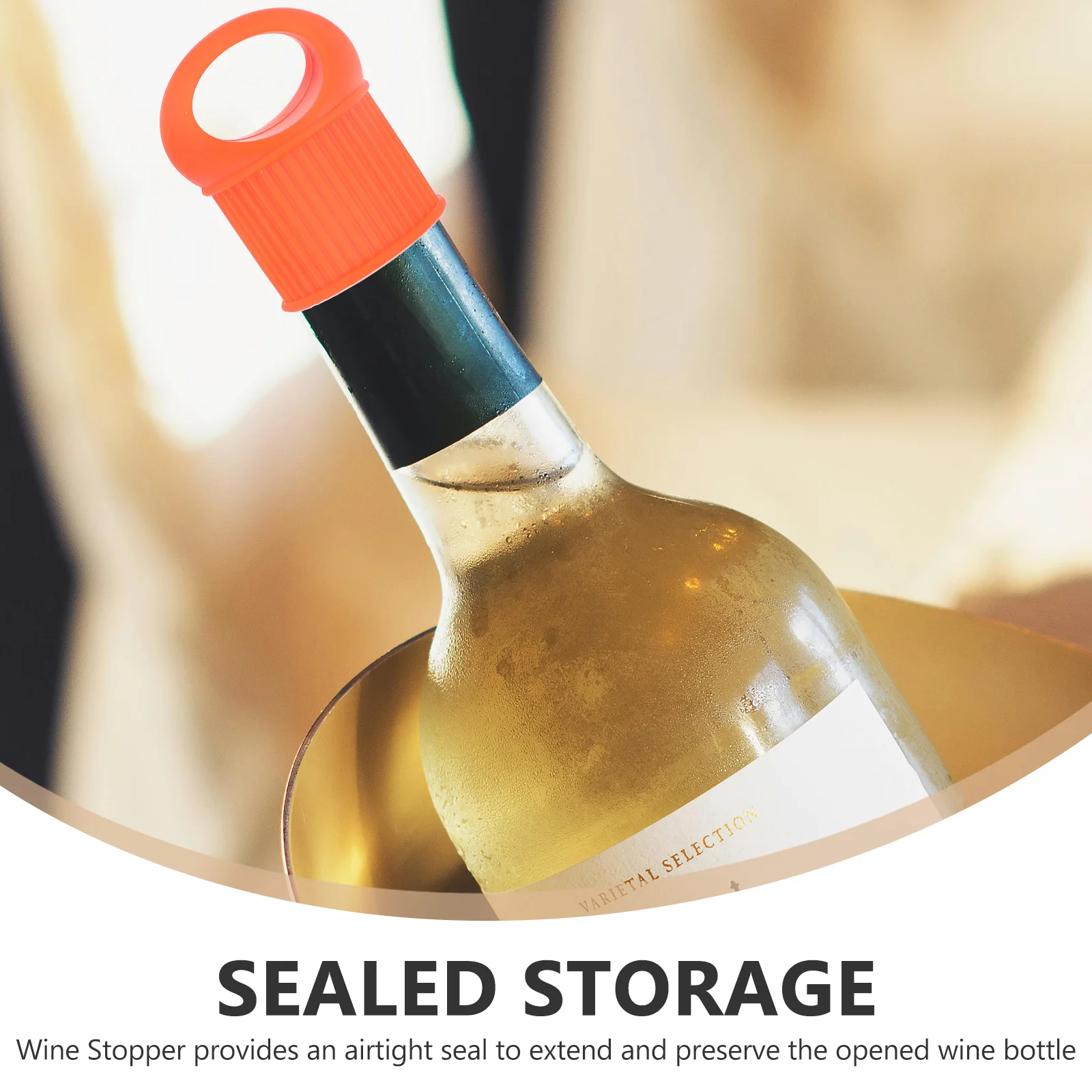

Silicone Stopper Airtight Red Cork Sealer Fresh Keeper Leak Proof Cap Beer Bottle Cover Bottle Sealers Stoppers
