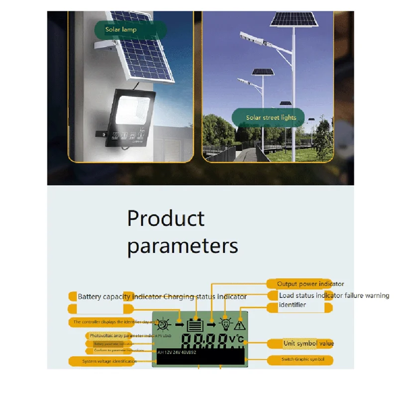 ABKL-Solar Charge Controller 30A لوحة طاقة شمسية منظم بطارية مخصص، تلقائي 12 فولت/24 فولت/48 فولت PWM لـ FLD/Lifepo4/SLD/GEL