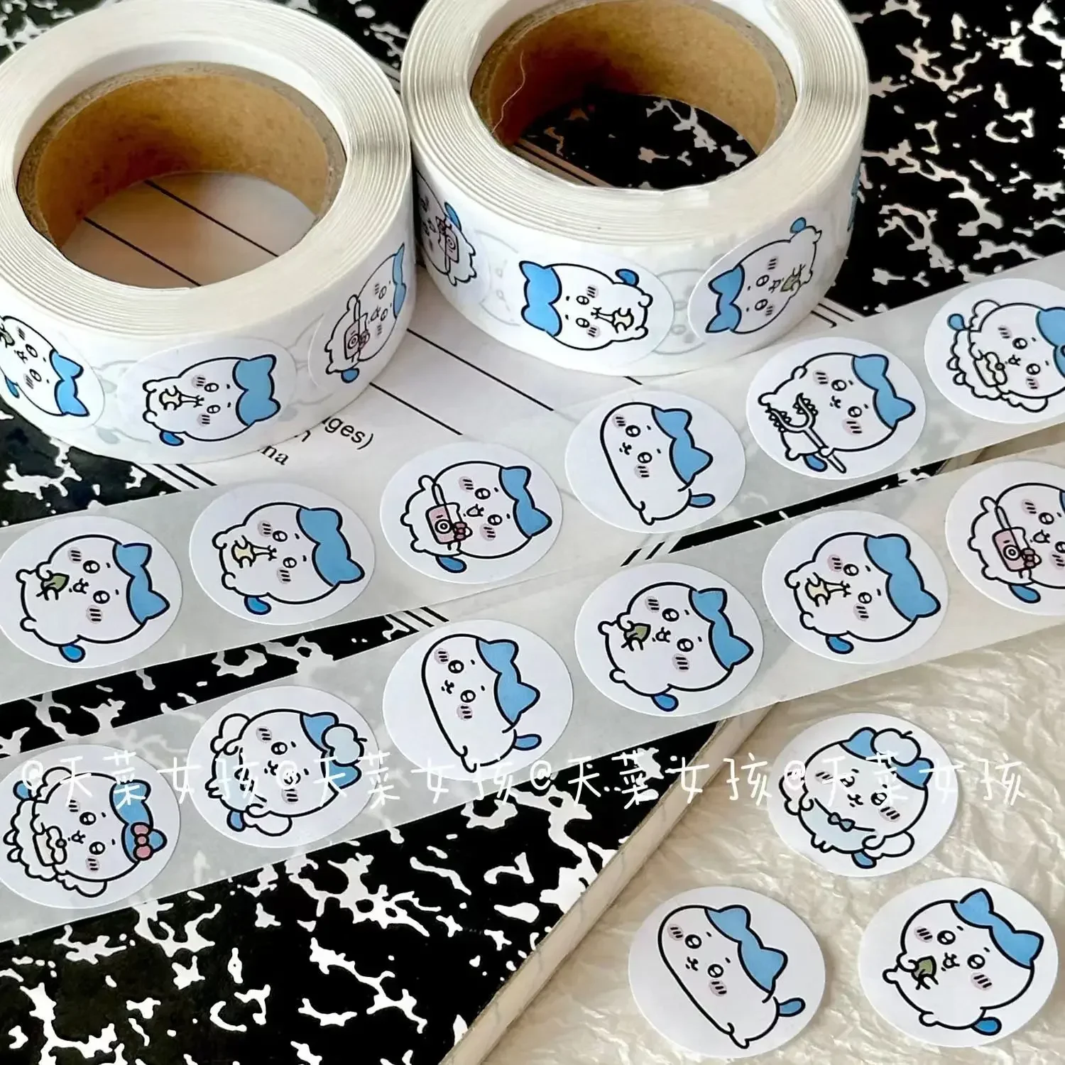 Chiikawa Sticker Hachiware Cute Ins Roll Sticker Decoration Hand Account Sealing Tape Notebook Water Cup Decoration High Quality