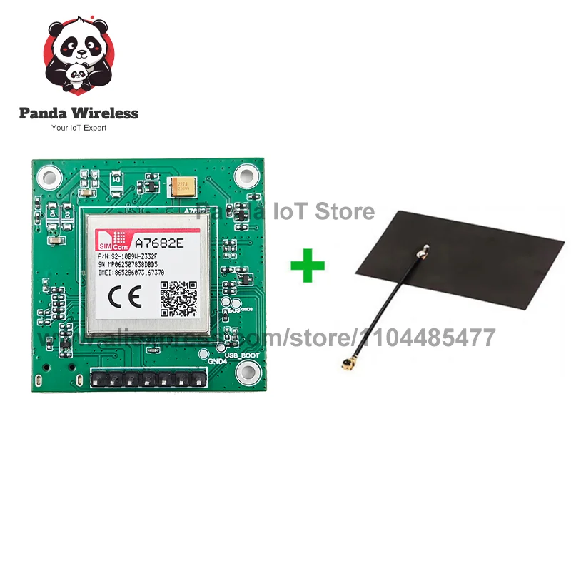 SIMcom A7682E Scheda centrale A7682E Scheda di sviluppo LTE CAT1+2G+Voce+GSM/GPRS A7682E TTL Porta seriale 1 pz