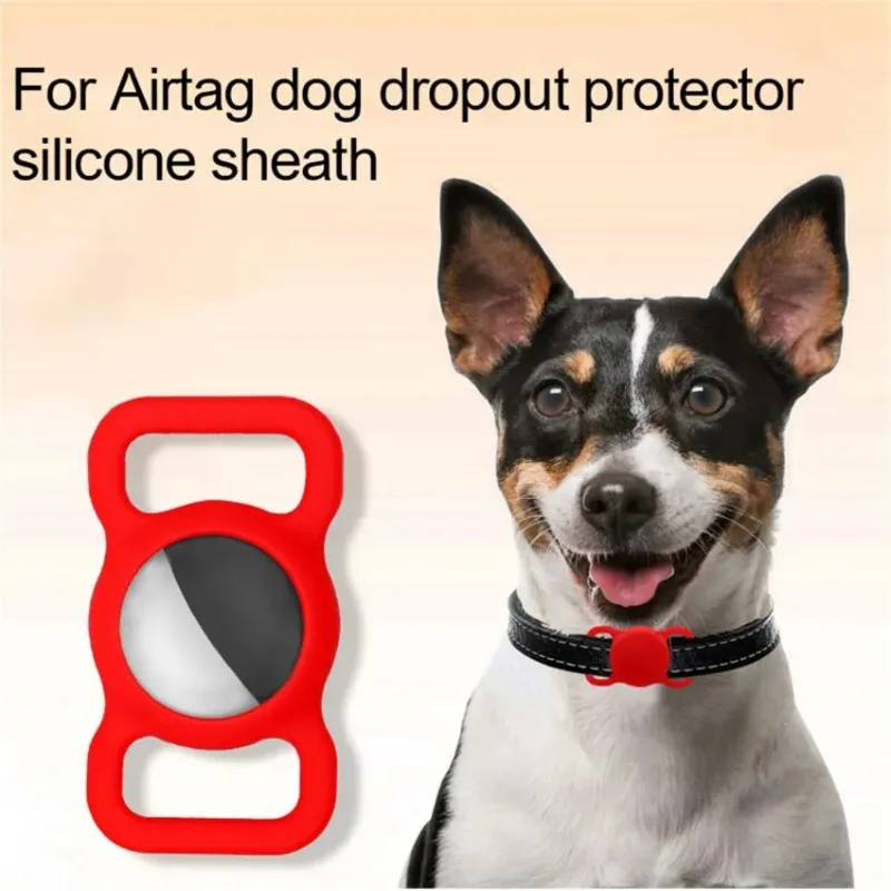 Pet GPS Tracker Silicone Case – For AirPods AirTag Collar Cover for Dogs & Cats, Fun Design Anti-Lost Protection