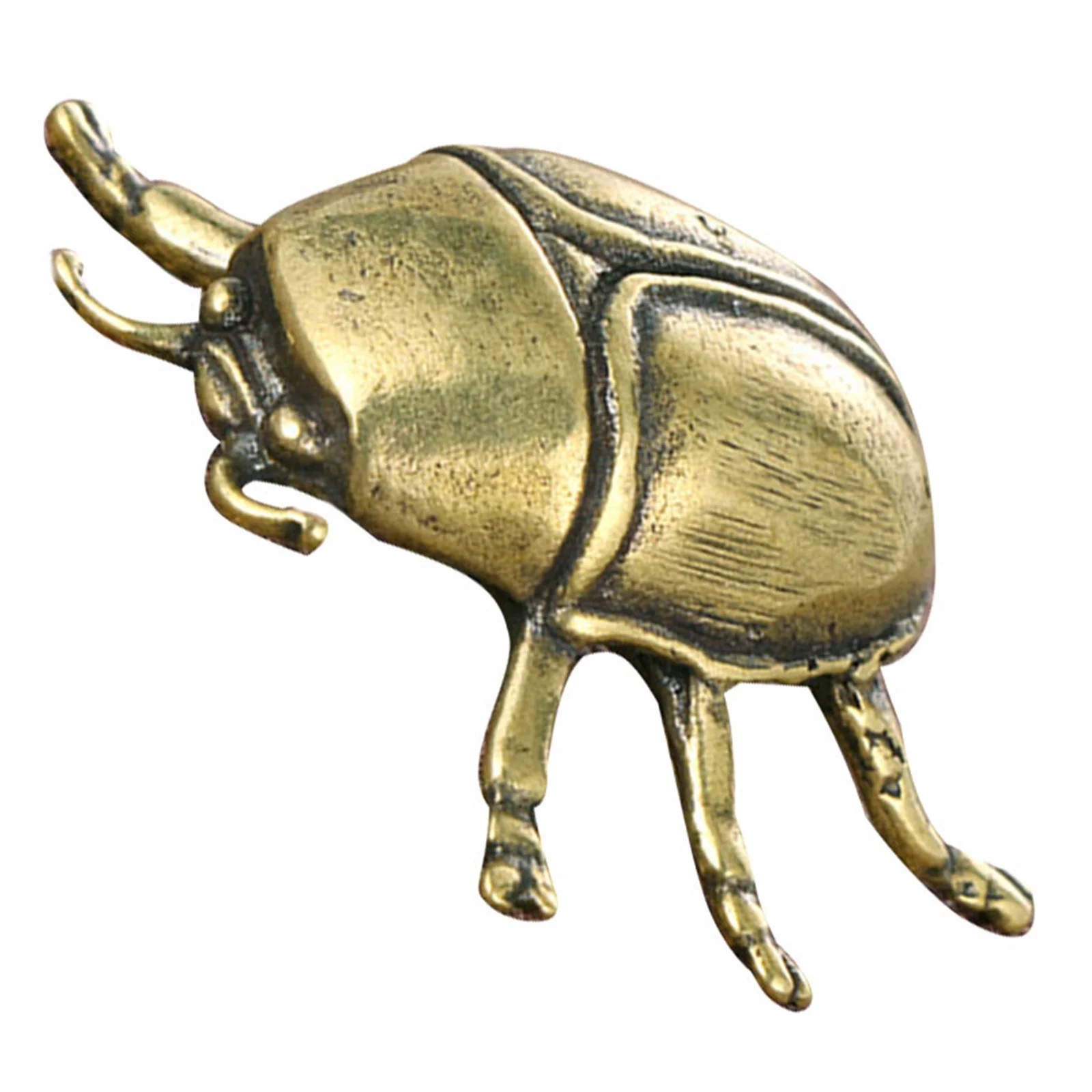 

Retro Brass Ladybug Decor Creative Desktop Beetle Ornament For Home Office Tabletop, Brass Craft Decoration