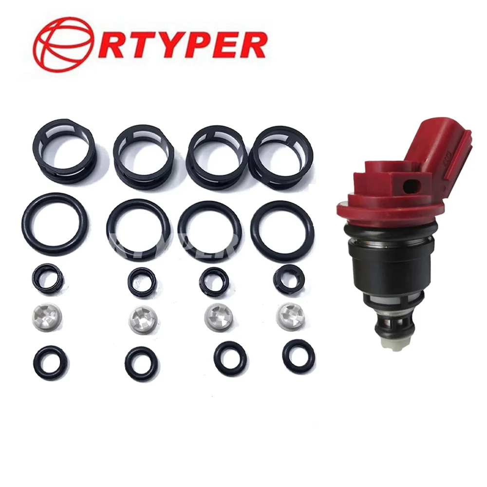 

Комплект из 4 ремонтных комплектов форсунок для Nissan Altima Maxima 300ZX SR20DE Infiniti 16600-53J00, 16600-53J03, 16600-10Y00 16600-10Y00