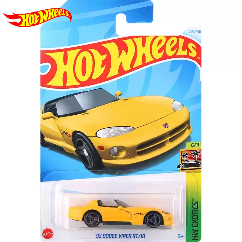 24M Original Hot Wheels Car 92 Dodge Viper RT/10 Toys for Boys Scale 1/64 Diecast Vehicle Metal Model Collection Birthday Gift