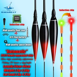 New Crucian Carp Gravity Sensor Float Shallow Water Luminous Fishing Rods Float+425 Battery Outdoor High Sensitivity Accessories