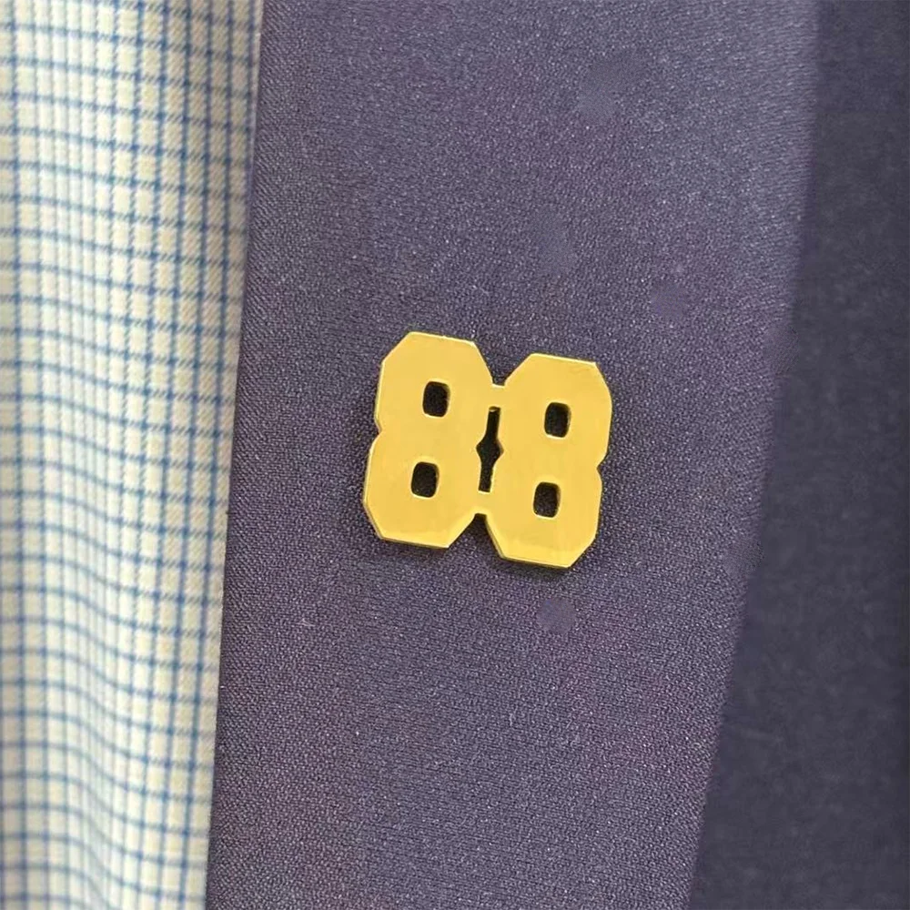 

Personalized Jersey Number Lapel Pin Custom Sports Number Pin for Athlete Team Fan Game Day Gift Accessory