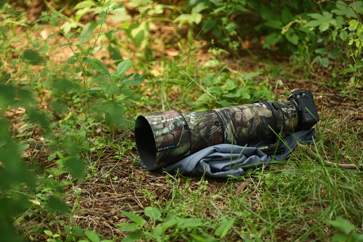 ROLANPRO Objektivmantel für Nikon Z 180–600 mm F/5,6–6,3 VR, wasserdichte Schutzhülle, Tarnung, Regenschutz, Z180–600 Pistolenhülse – Detail 37