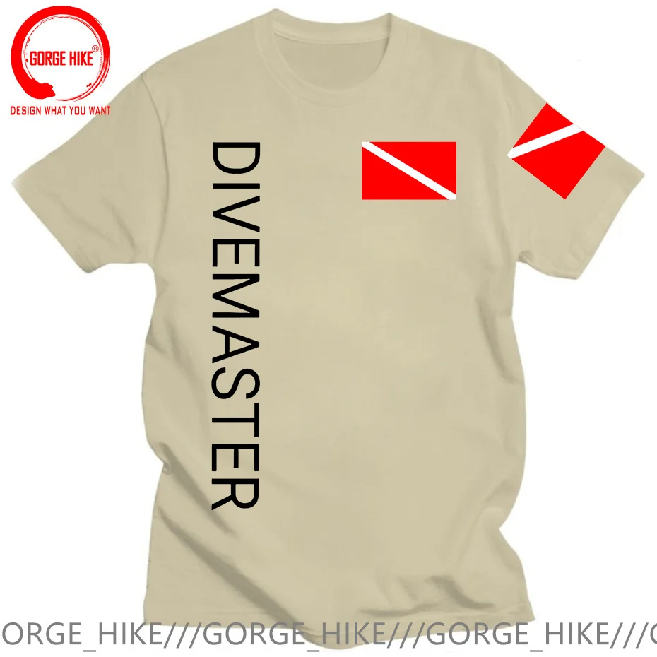 Scuba Diver T Shirt Men Fashion Summer Men's and Women's T-shirts Diving Dive Divemaster Active Tops Tees Street Clothing S-6XL