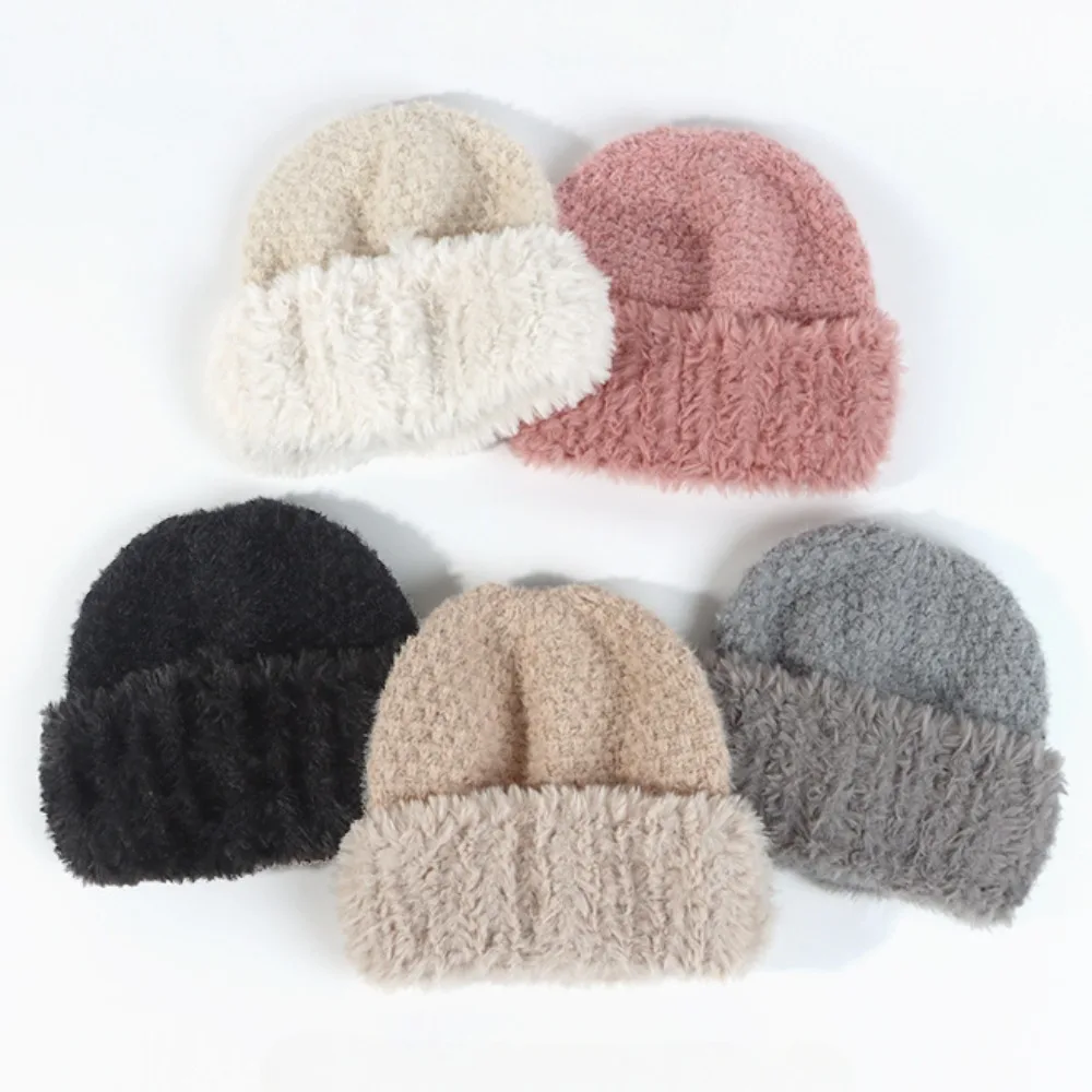 Fashion Winter Fluffy Fur Hat for Women Korean Soft Plush Hat Russia Outdoor Snow Coldproof Warm Benines Ear Protection Cold Cap