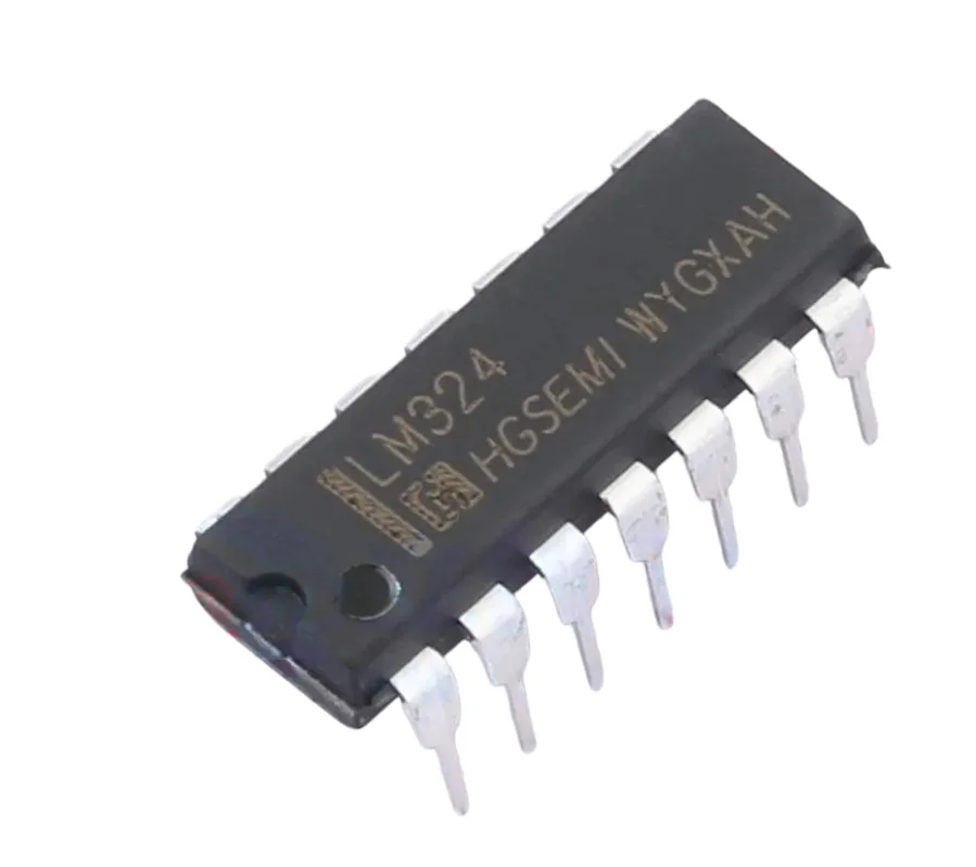 Original Genuine LM324N IC Chip Quad Operational Amplifier Through-Hole Package Electronic Component