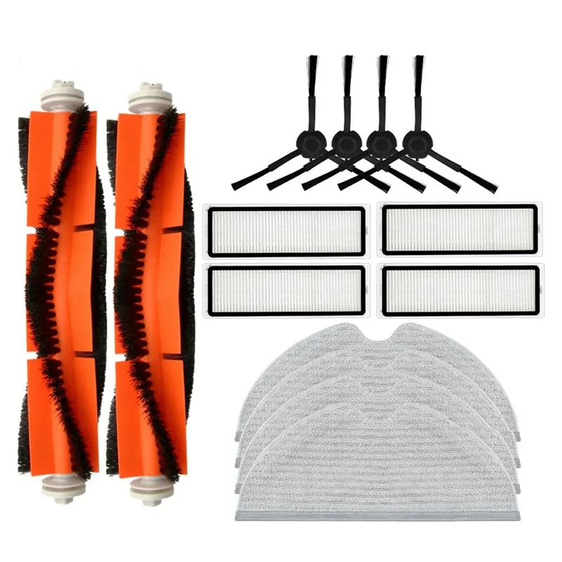 Pièces de Rechange pour Mova Lfemale Z500 RLS4/Dreame D9 Max / L10 Pro, Brosse Latérale Principale, Filtre Hepa, Chiffon de Vadrouille, Accessoires