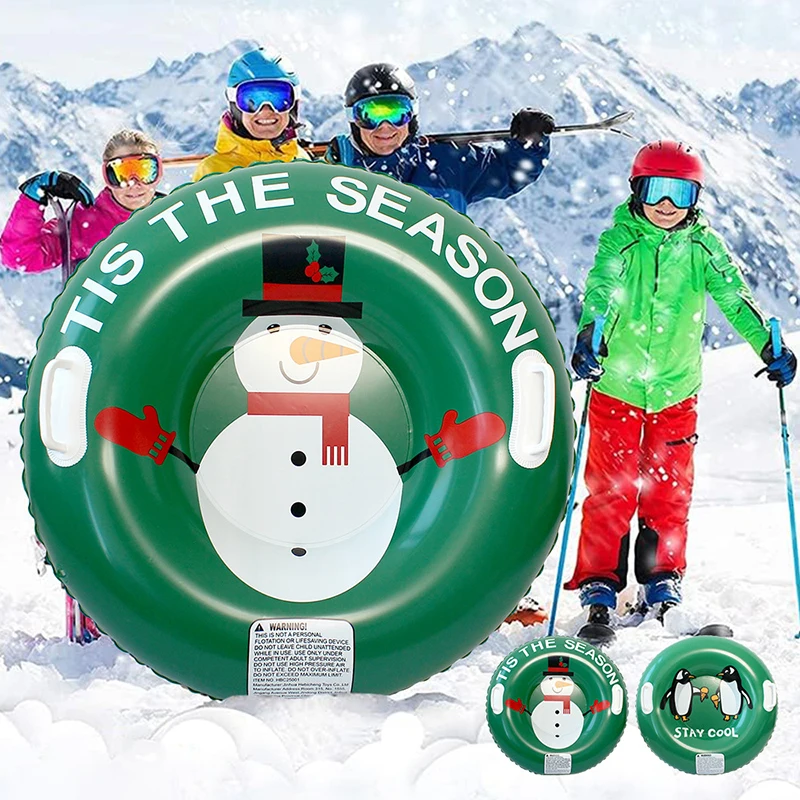 

Снежные трубки, надувные 5-стильные сани для взрослых с утолщенным дном и ручкой, аксессуары для зимних видов спорта на открытом воздухе