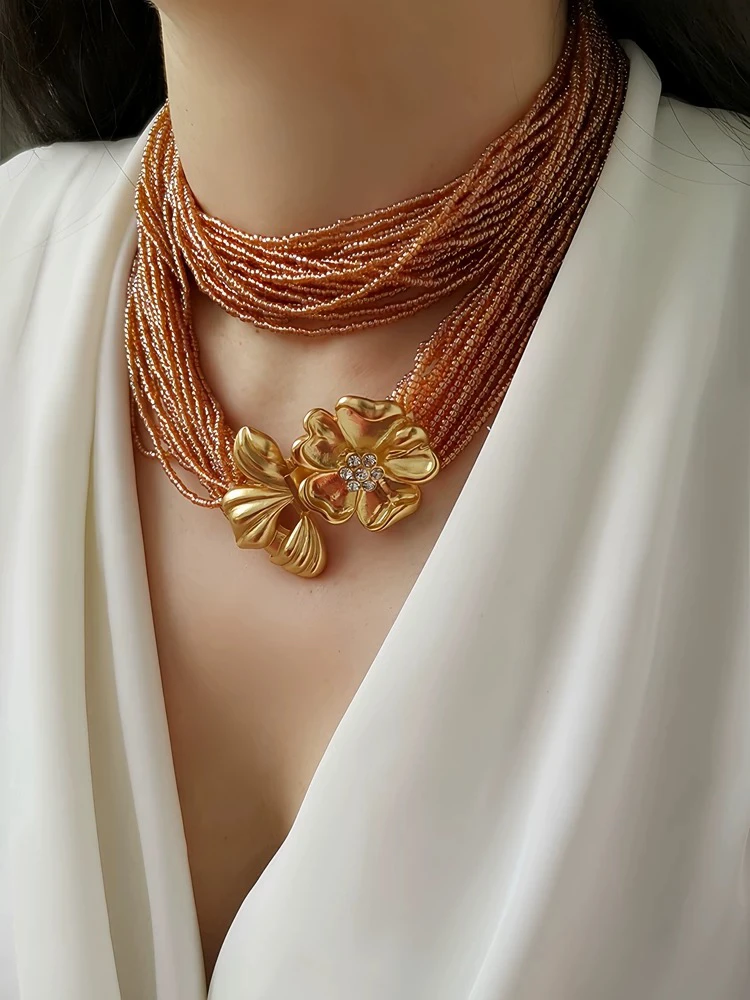 long-vintage-necklace-grandma's-twist-chain-multi-layer-beads-sweater-chain-flower-sensation-women's-fashion-jewelry