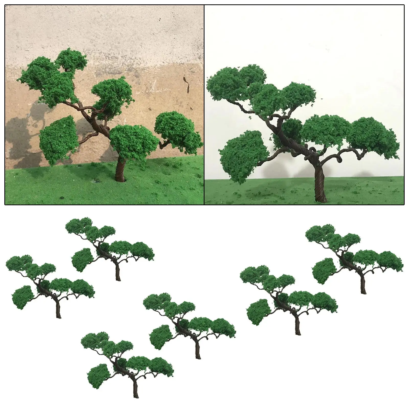 

2x Model Trees Dark Green DIY Scenery Landscape Accessories Architecture DIY Crafts for Making Station Platform Model Sand Table