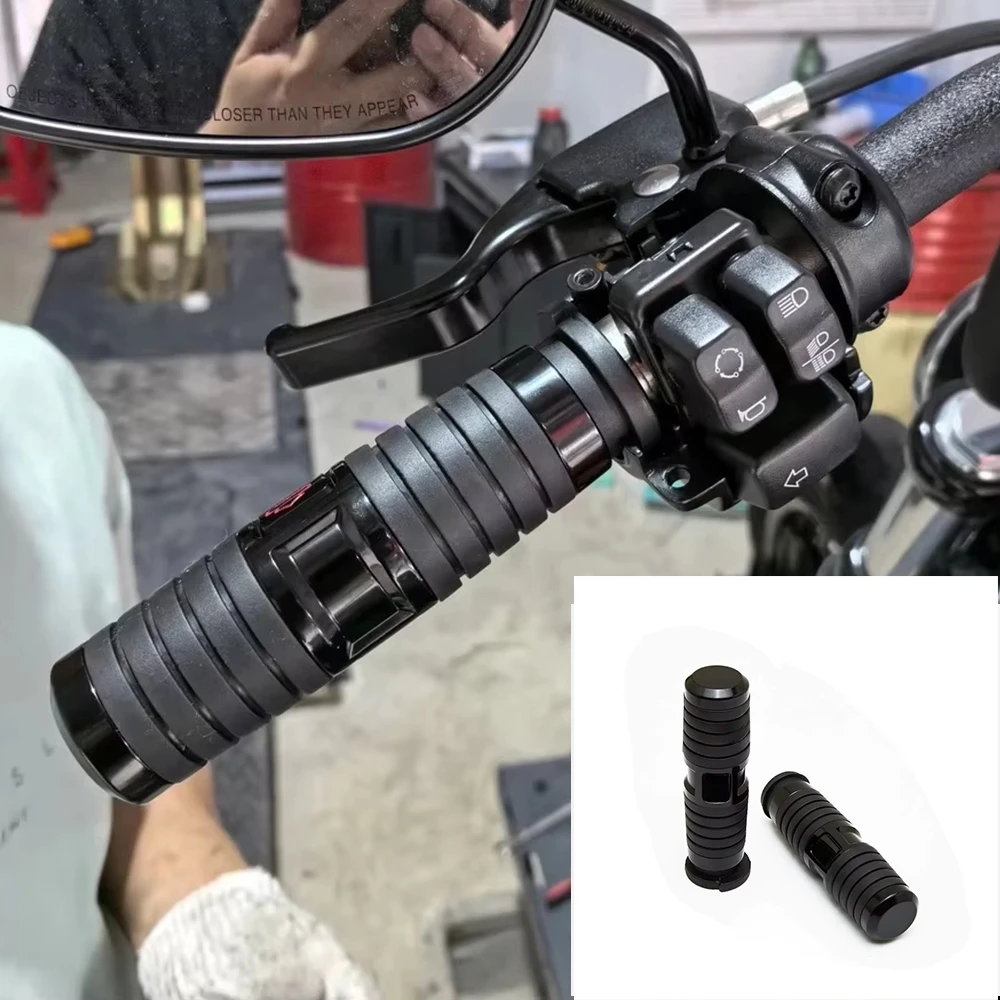 

Ручка электронного руля дроссельной заслонки черный/хромированный для Harley Touring Street Glide Sportster 883X48 Heritage Softail Classic