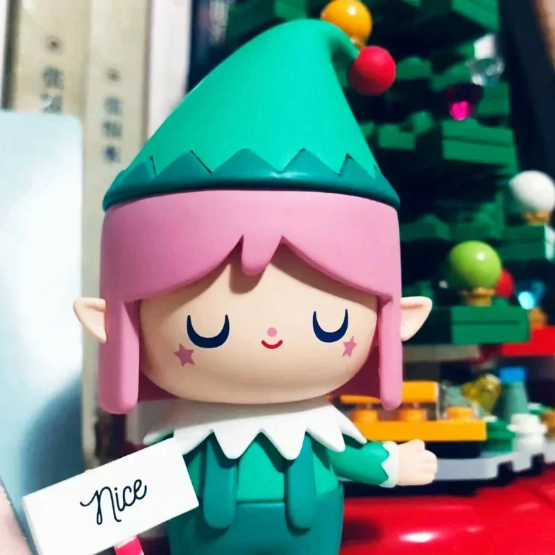 MOMIJI Doll Santa Christmas Figurine Kawaii Doll Cute Figurines Collection Toy Girl Birthday Gift Designer Art Decoration