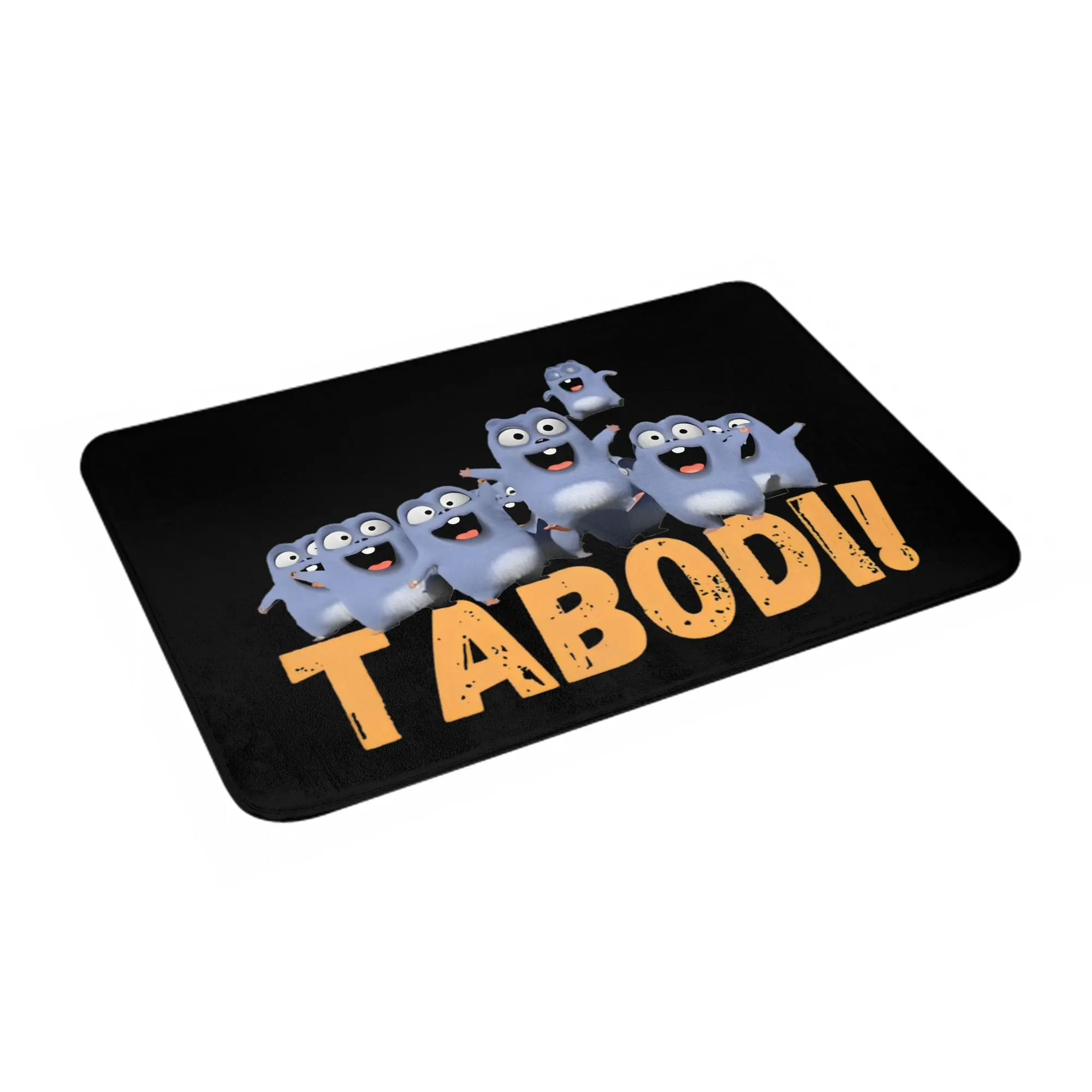 

Happy Tabodi and Grizzy Bathroom Rugs Mat Super Soft Cartoon Bath Rugs Mats Carpet Non-Slip for Shower Tub