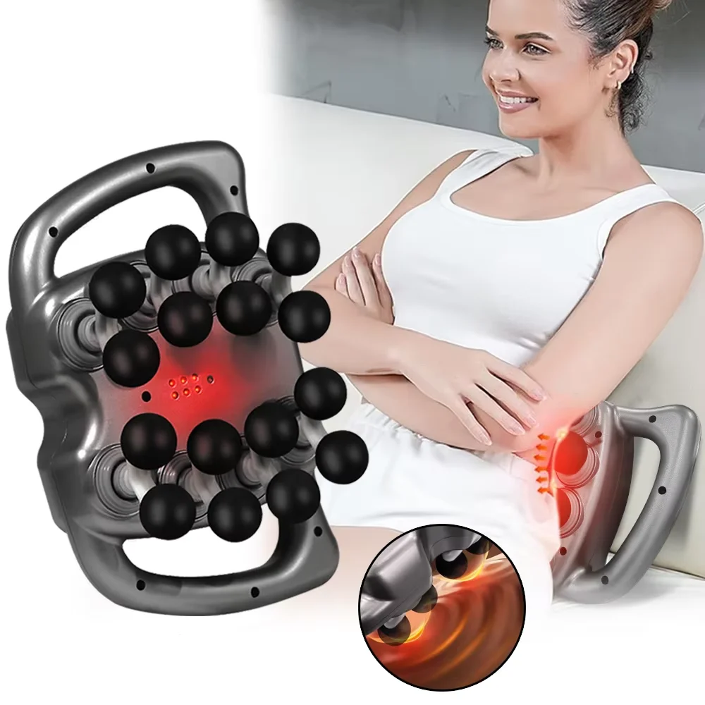 

Fascia Gun 16-Head Muscle Massage Gun Deep Tissue Body Leg Back Shoulder Waist High Frequency Vibration Massager Relaxation Tool