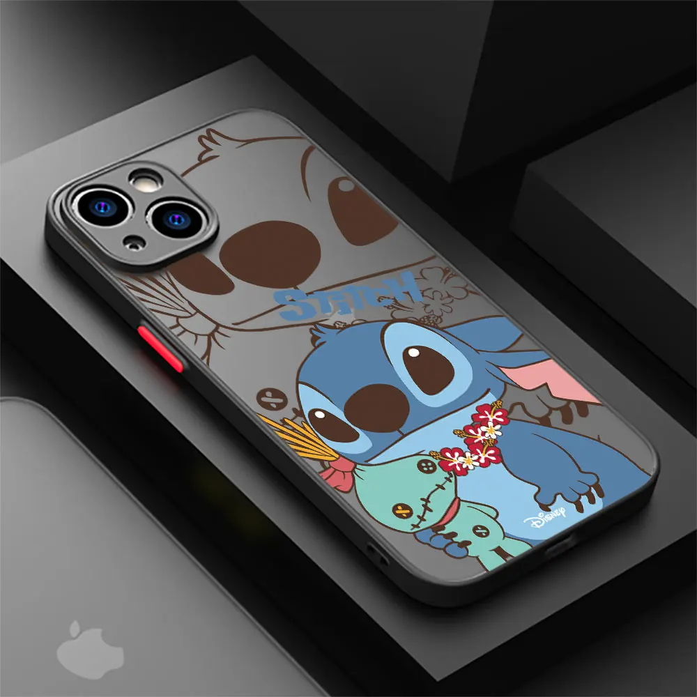 Disney Alien Creature Stitch Capa de telefone macia, capa para Apple iPhone 8 XR 11 Pro SE 2020 14 Plus 7 6 XS Max 13 12mini 15 14Pro Max