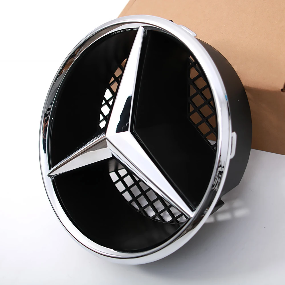 Chrome Black OE Style Emblems For Mercedes Benz B C GLK W245 W204 X204 High Quality ABS Front Grill Illuminated Star Emblem Logo