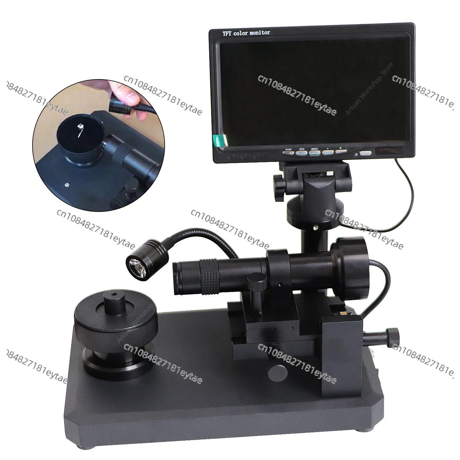 

Digital Industry Video Microscope Camera Diamond Inscription Viewer with 7" LCD Screen Microscope