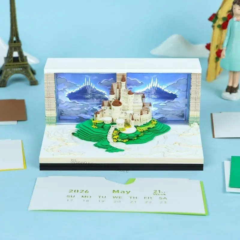 Heaven Alcazar Design Calendar Night Light Teep Special Paper Holiday تذكير