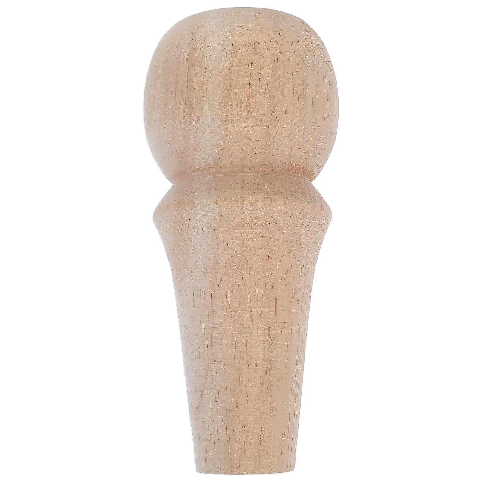 

Unfinished Round Wood Finial for Staircase 7.07 Inch Tall 3.14 Inch Wide Elegant Carved European Design Railing Topper