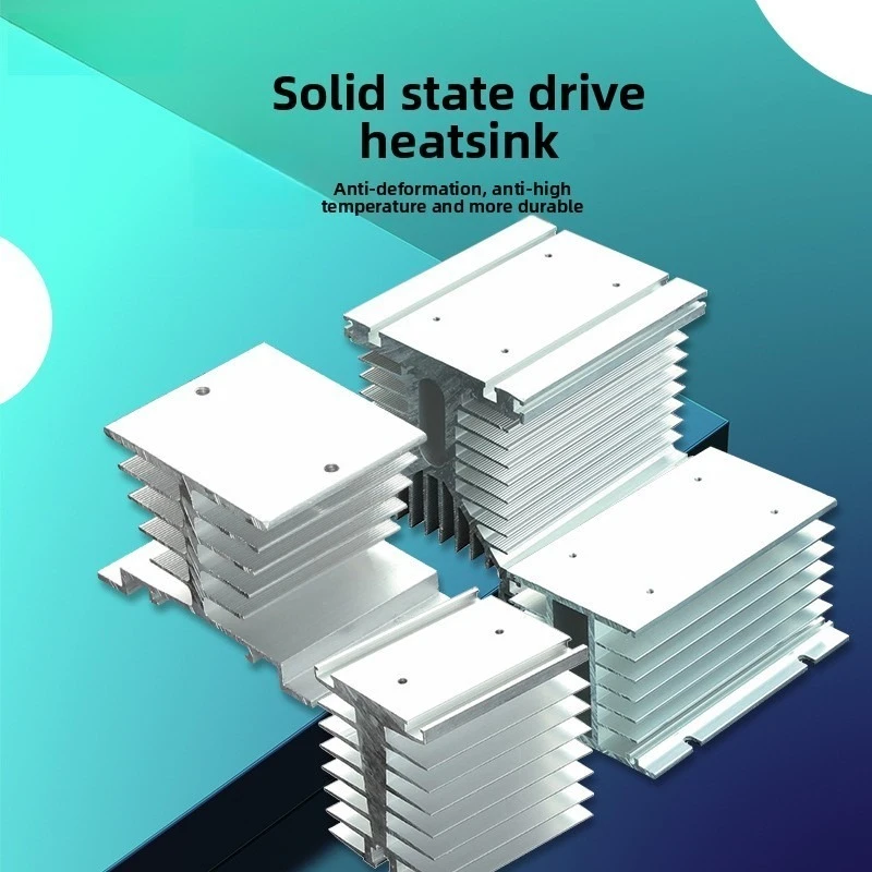 SSR Heat Sink 10A-150A for Single/3-Phase High Thermal Conductivity Aluminum Extrusion