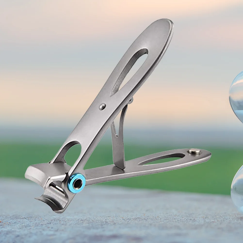 Zestaw obcinaczy do paznokci 3 szt. ze stali nierdzewnej z szerokimi szczękami, narzędzia do pedicure i manicure, srebrne, trwałe, odporne na rdzę.