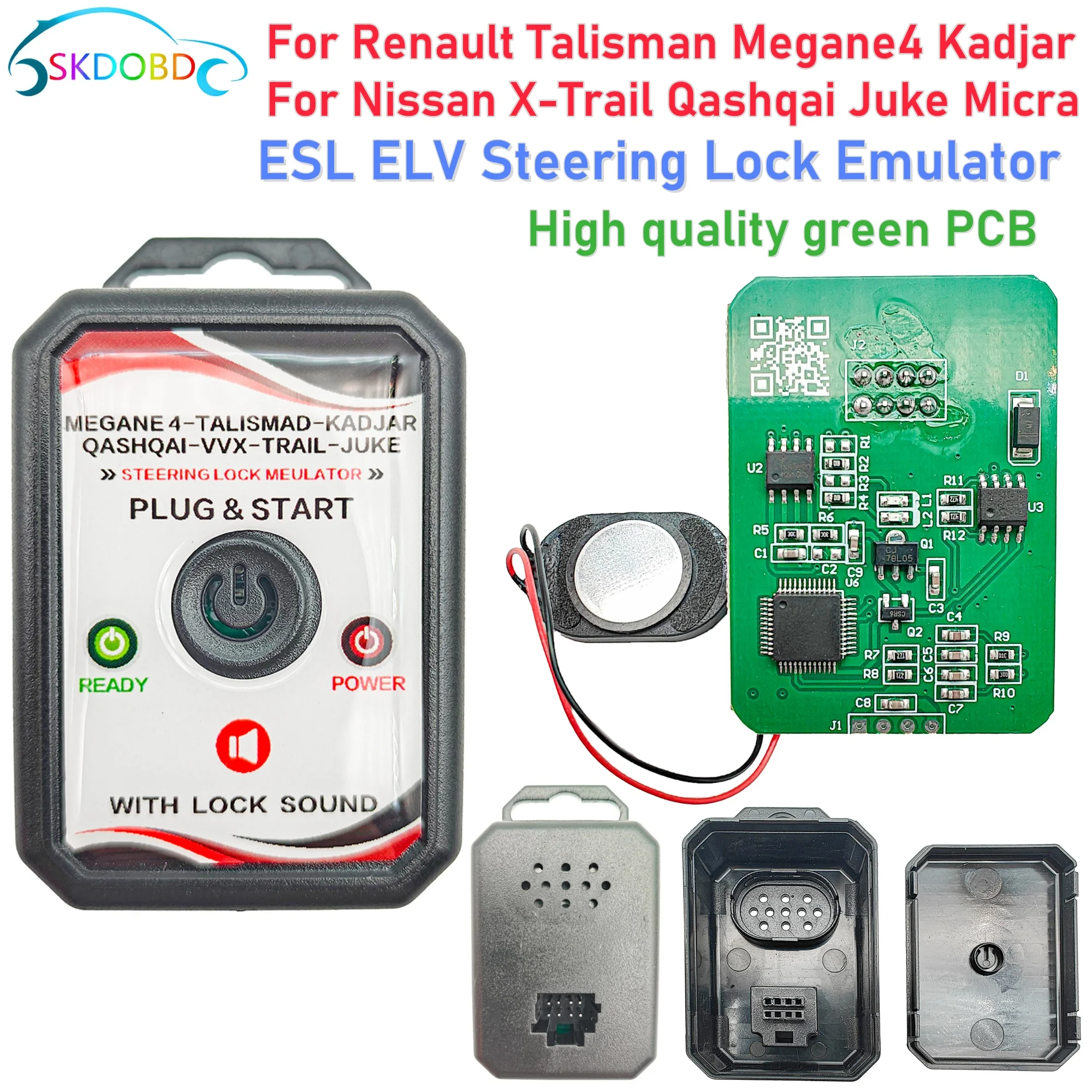 High Quality ESL ELV Steering Lock Emulator for  Renault Talisman Megane4 Kadjar Megane and Nissan X-Trail Qashqai Juke Micra