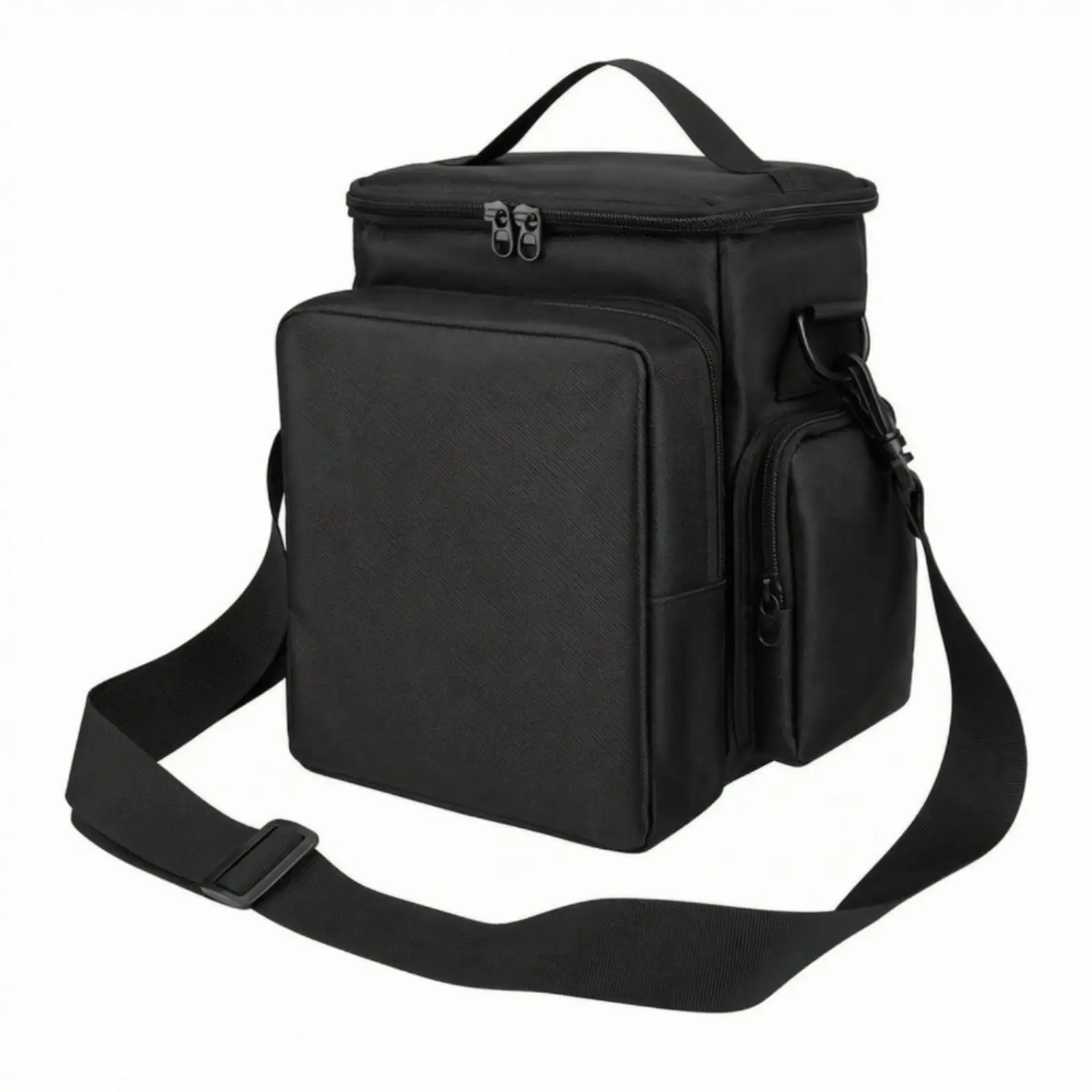 Protective Microphone Travel Case for Mobile PA Systems with Padded Dividers and Carry Handle