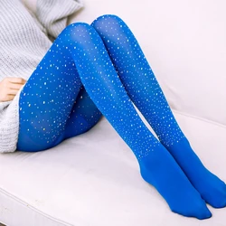 Autumn Winter Diamond Pantyhose Women Nylon Glitter Carnival Stockings Evening Party Lingerie Sexy Tights Shiny Pantyhose