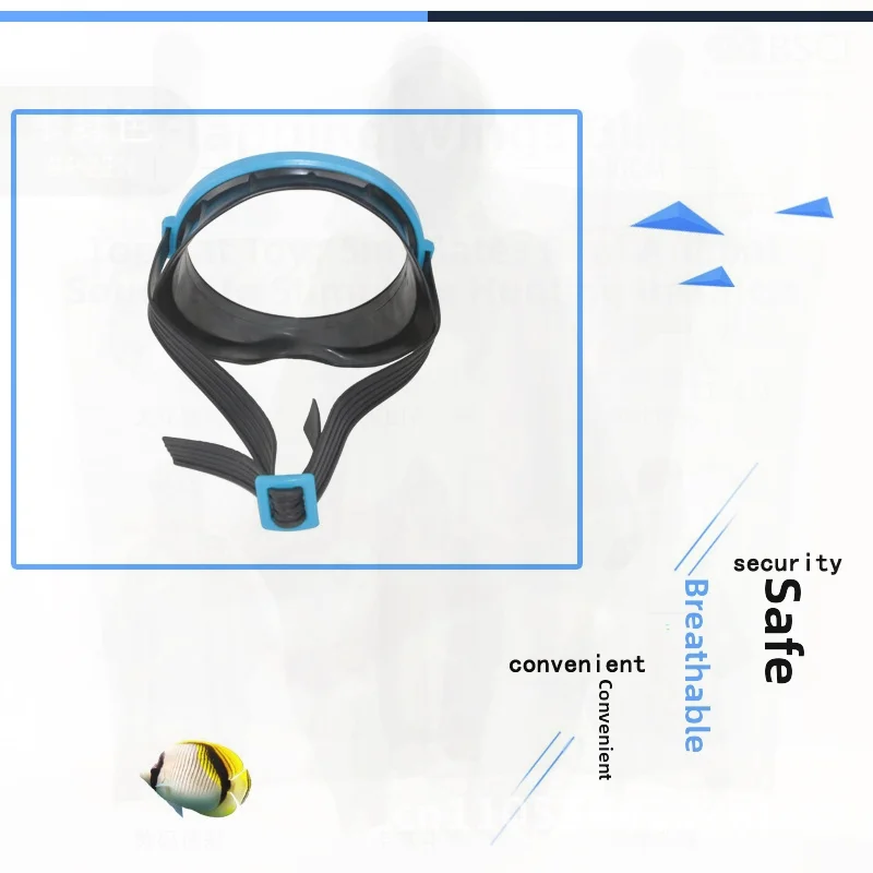

Детская водонепроницаемая маска для подводного плавания, набор очков для дайвинга со стеклянными линзами, дыхательное оборудование для плавания, желтая, синяя маска для лица