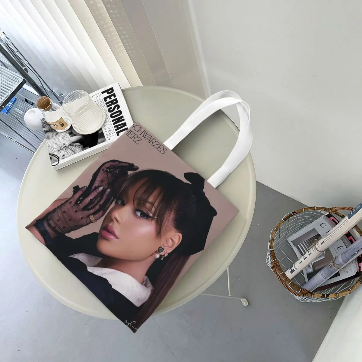 Music Singer Ayliva  Shopping Bags Canvas The Tote Bag Folding for Women Shoulder Tote Travel Handbag