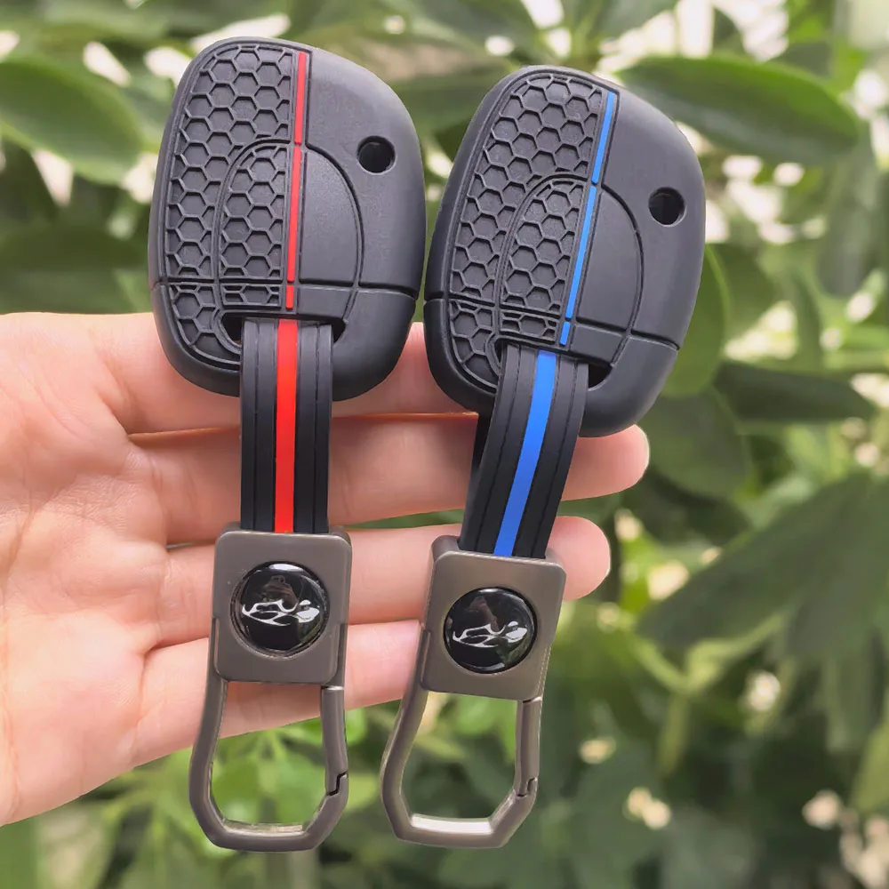 Neue 1-Tasten-Schlüsselhülle für Renault Twingo Clio Kangoo Master Symbol, Silikon-Schlüsselanhänger, Schlüsselabdeckung, Zubehör