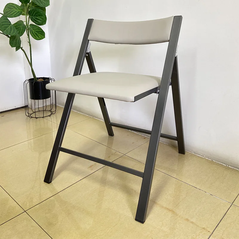 Multifunctional Easy Storage Portable Leather Folding Home Outdoor Office Conference Chair