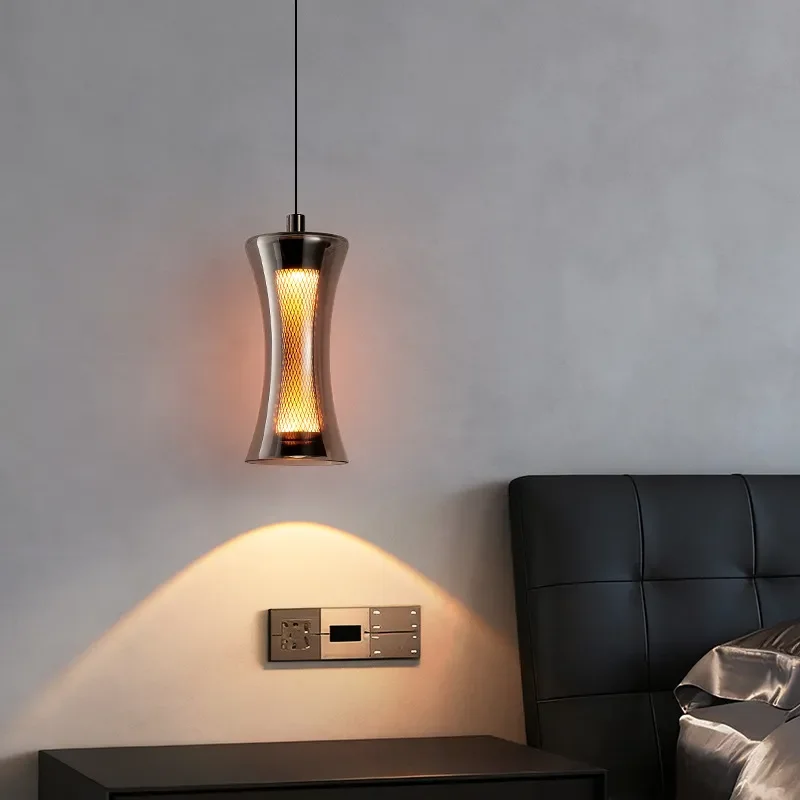Italian Style Luxury Bedside Lamp Creative Small Waist Design Adjustable Height Chandelier For Entrance Background Wall Decor