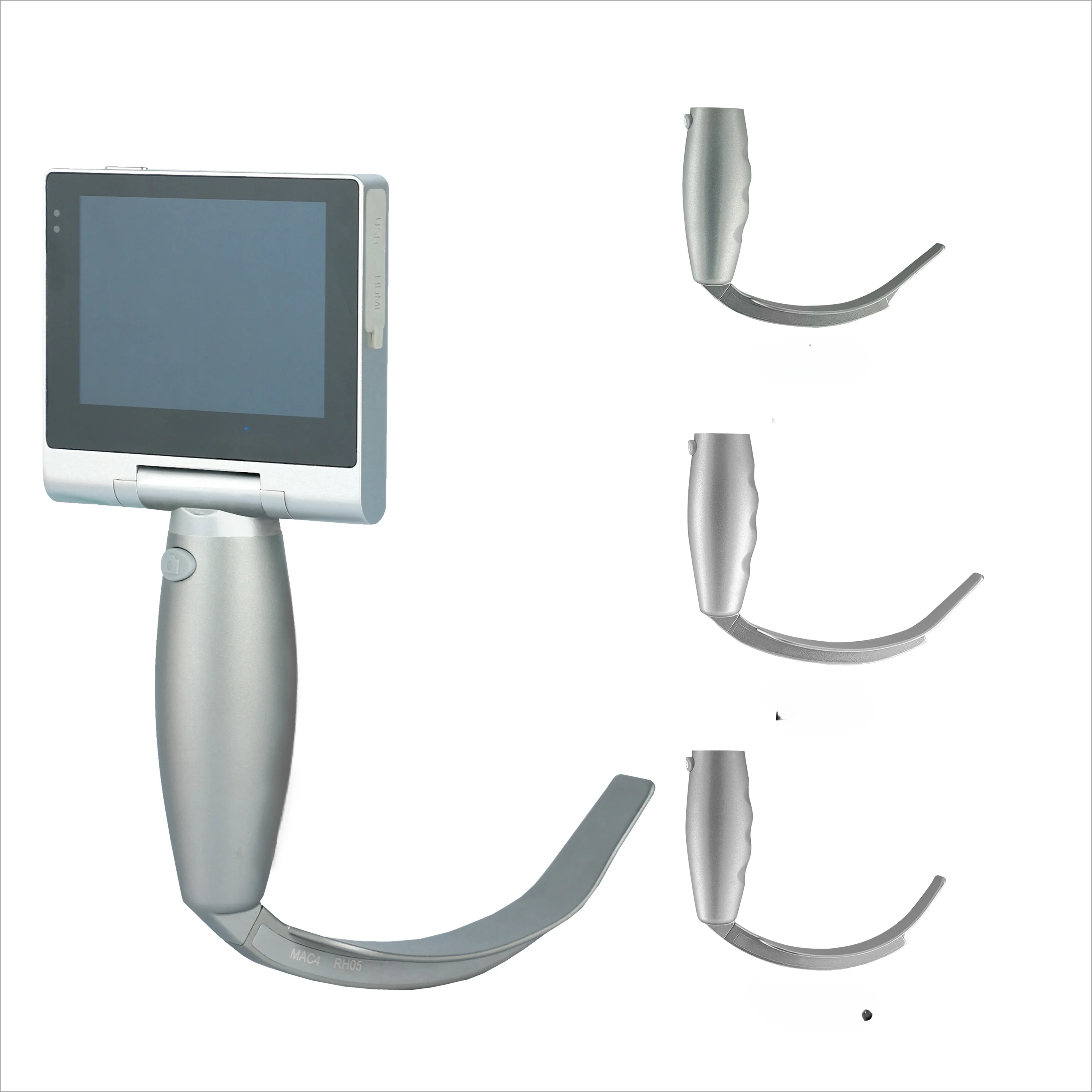 Video Laryngoscopes with 3 Reusable Blade (MAC3/MAC4/D-Blade) Video