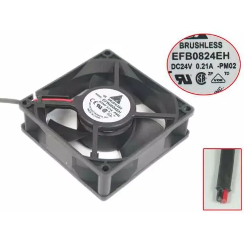 

Delta Electronics EFB0824EH PM02 DC 24V 0.21A 80x80x25mm Server Cooling Fan